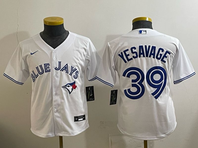 Youth 2025 Toronto Blue Jays #39 Yesavage white Game Nike MLB Jersey style 001